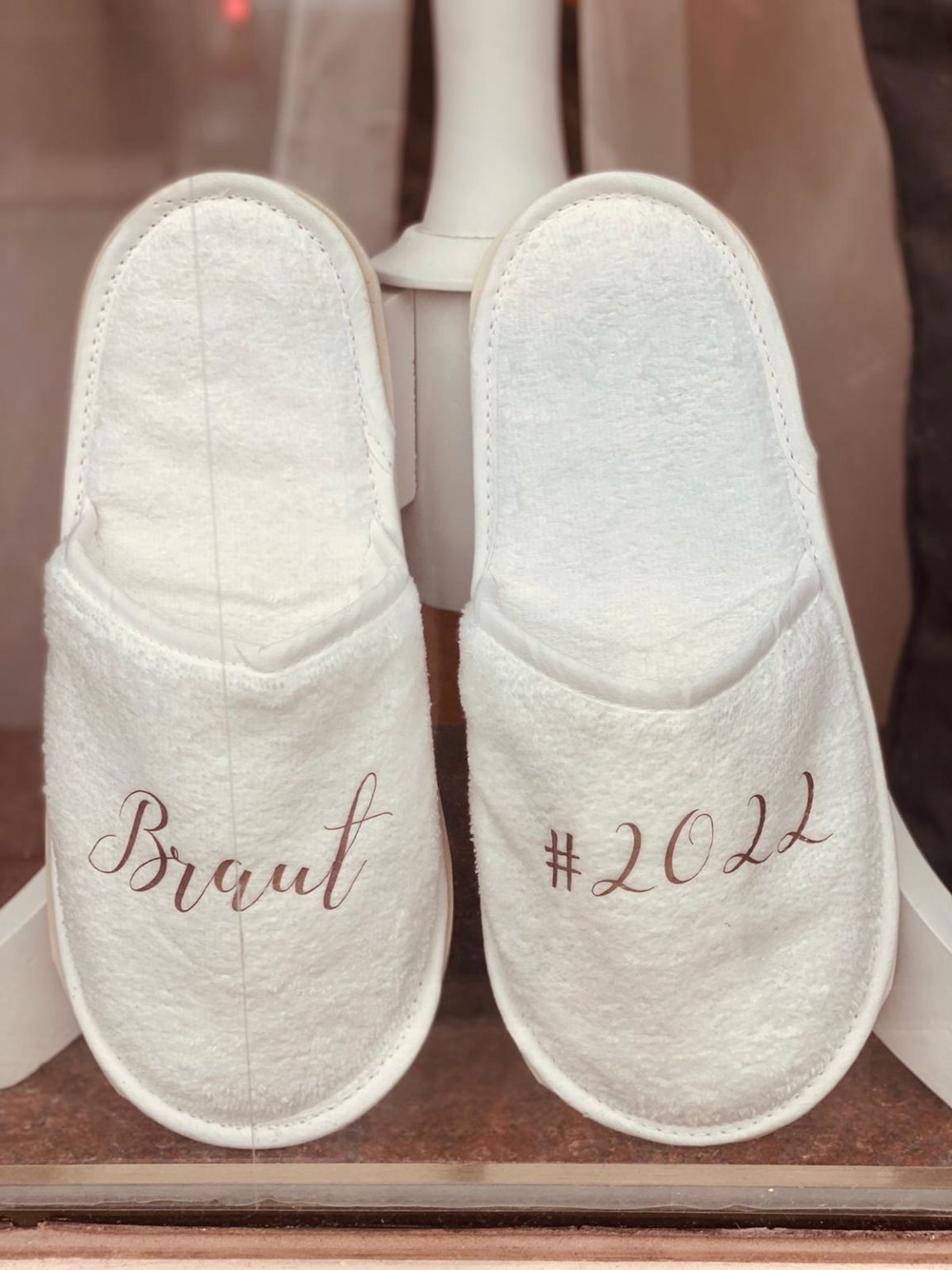 Personalisierte Pantoffeln Der Hochzeitsladen